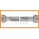 Wąż w oplocie stalowym 1/2" L-40 cm nakrętno-nakrętny PWS3 FERRO