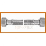 Wąż w oplocie stalowym 1/2" L-30 cm nakrętno-nakrętny PWS2 FERRO
