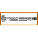 Wąż L-60 cm do baterii 1/2" z krótką końcówką WBS82 FERRO w oplocie stalowym