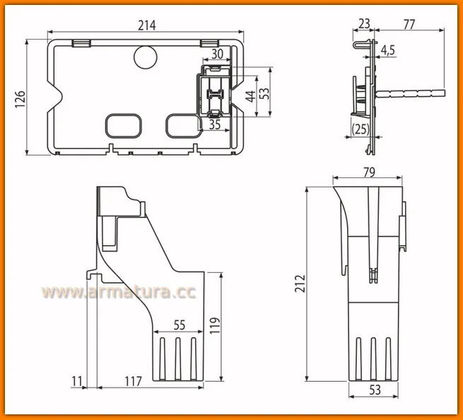 AlcaPlast P169 Dozownik na tabletki toaletowe do stelaży WC Alcaplast Delfin A101s alcadrain