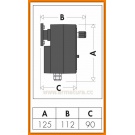 CALEFFI 637002 Siłownik zaworu mieszającego 6/4"