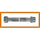 Wąż w oplocie stalowym 1/2" L-30 cm nakrętno-wkrętny PWS21 FERRO z uszczelką