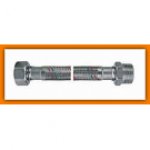 Wąż w oplocie stalowym 1/2" L-30 cm nakrętno-wkrętny PWS21 FERRO z uszczelką