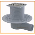 Kratka ściekowa 105x105/50 APV101 AlcaPLAST ruszt Design mosiądz boczna alcadrain