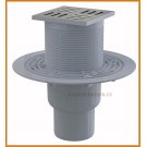 Kratka ściekowa 105x105/50/75 APV201 AlcaPLAST ruszt Design mosiądz pionowa alcadrain