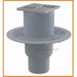 Kratka ściekowa 105x105/50/75 APV201 AlcaPLAST ruszt Design mosiądz pionowa alcadrain