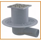 Kratka ściekowa 105x105/50 APV102 AlcaPLAST ruszt Design mosiądz boczna alcadrain