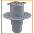 Kratka ściekowa 105x105/50/75 APV202 AlcaPLAST ruszt Design mosiądz pionowa alcadrain