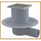 Kratka ściekowa 105x105/50 APV103 AlcaPLAST ruszt Design mosiądz boczna alcadrain