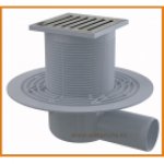Kratka ściekowa 105x105/50 APV103 AlcaPLAST ruszt Design mosiądz boczna alcadrain