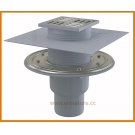 Kratka ściekowa 105x105/50/75 odpływ pion APV2324 AlcaPLAST nierdzewna alcadrain