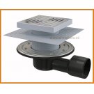 Kratka ściekowa 150×150/50/75 odpływ boczny APV3444 AlcaPLAST nierdzewna alcadrain
