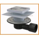 Kratka ściekowa 150×150/50/75 odpływ boczny APV3444 AlcaPLAST nierdzewna alcadrain