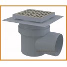 Kratka ściekowa 150×150/110 odpływ boczny APV12 AlcaPLAST nierdzewna alcadrain