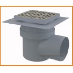 Kratka ściekowa 150×150/110 odpływ boczny APV12 AlcaPLAST nierdzewna alcadrain
