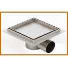 Kratka ściekowa 200x200 mm do Zabudowy Płytką KESMET 200x200KNF_zab_m z syfonem Metalowym