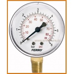 Manometr 63mm 1/4" radialny 0-6 bar M6306R FERRO boczny