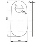 Podkładka mata wygłuszająca pod WC muszlę/bidet stojący M920 AlcaPLAST alcadrain