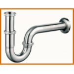 Syfon do umywalki umywalkowy bidetowy S281NC FERRO nikiel szczotkowany 5/4"