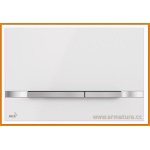 Przycisk spłukujący WC FLAT Color STRIPE WHITE AlcaPLAST