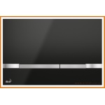 Przycisk spłukujący WC FLAT Color STRIPE BLACK AlcaPLAST