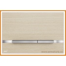 Przycisk spłukujący WC FLAT WOOD STRIPE OAK white AlcaPLAST