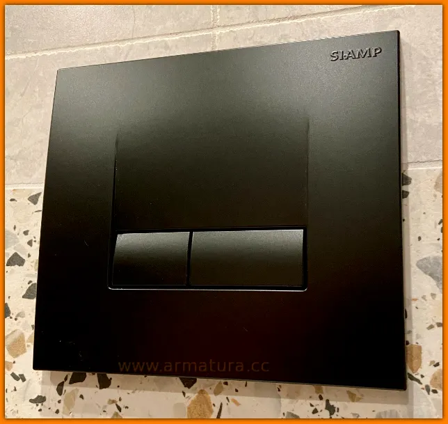 Przycisk spłukujący WC Cersanit AQUA Target CZARNY Siamp 10003407 Smarty Black