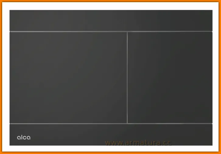Przycisk spłukujący WC FLAT Color FUN Black Czarny-MAT AlcaPLAST