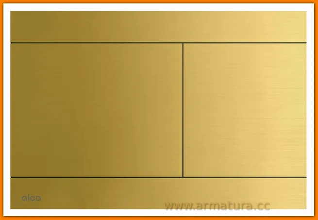 Przycisk spłukujący WC FLAT Color FUN BRASS mosiądz AlcaPLAST Alcadrain Delfin