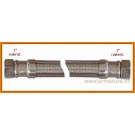 Przyłącze elastyczne 1"x1" TERA Wąż w oplocie stalowym L-60, 70, 80 cm nakrętno-nakrętny VERO