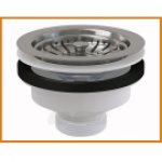 Spust zlewozmywakowy 6/4" A37 AlcaPLAST z sitkiem nierdzewnym fi 115 alcadrain