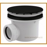 Syfon brodzikowy A49Black Ø90 AlcaPLAST czarny grzybkowy do brodzika alcadrain