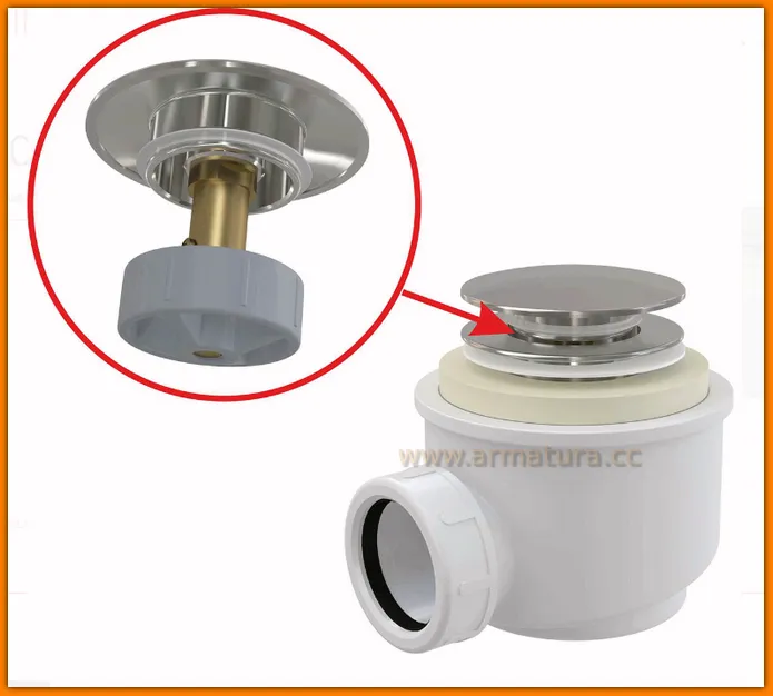 ALCAPLAST A465C-50 syfon brodzikowy klik-klak Ø50 mm