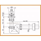Syfon do umywalki umywalkowy A412-DN40 AlcaPLAST alcadrain