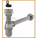 Syfon do umywalki umywalkowy chrom A437 AlcaPLAST metalowy alcadrain