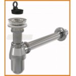 Syfon do umywalki umywalkowy chrom A437 AlcaPLAST metalowy alcadrain