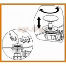 Syfon wannowy KLIK-KLAK metalowy chrom A504CKM-80 AlcaPLAST click-clak do wanny alcadrain
