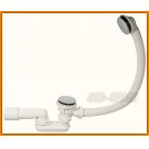 Syfon wannowy KLIK-KLAK metalowy chrom A504CKM-80 AlcaPLAST click-clak do wanny alcadrain