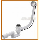 Syfon wannowy z korkiem automat chrom A55K-80 cm AlcaPLAST metalowy alcadrain