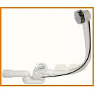 Syfon wannowy z korkiem automat chrom A55K-80 cm AlcaPLAST metalowy alcadrain