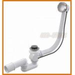 Syfon wannowy z korkiem automat chrom A55K-100 cm AlcaPLAST metalowy alcadrain