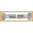 Wąż w oplocie stalowym 3/4" L-40 cm nakrętno-nakrętny PWS62 FERRO