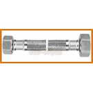 wąż w oplocie stalowym 3/4"x1/2" L-40 cm nakrętno-nakrętny PWS73 FERRO