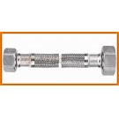 wąż w oplocie stalowym 1/2"x3/8" L-50 cm PWS84 FERRO