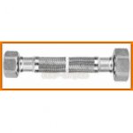 Wąż w oplocie stalowym 1/2"x3/8" L-100 cm nakrętno-nakrętny PWS87 FERRO