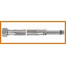 Wąż 90 cm w oplocie stalowym do baterii stojącej 1/2" z długą końcówką WBS29 FERRO