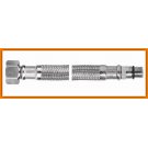 Wąż L-80 cm do baterii 1/2" z krótką końcówką WBS84 FERRO w oplocie stalowym