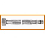 Wąż L-100 cm do baterii 1/2" z krótką końcówką FERRO WBS86 w oplocie stalowym
