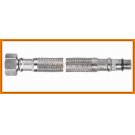 wąż L-90 cm do baterii 1/2" z krótką końcówką WBS85 FERRO w oplocie stalowym