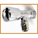 Zawór czerpalny kątowy grzybkowy 1/2”x3/8" Z240 FERRO z nakrętką